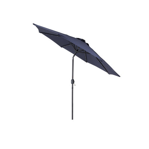 Moss Moss-t1207b - parasol inclinable en aluminium 9' - lumière del - toile en polyester bleu