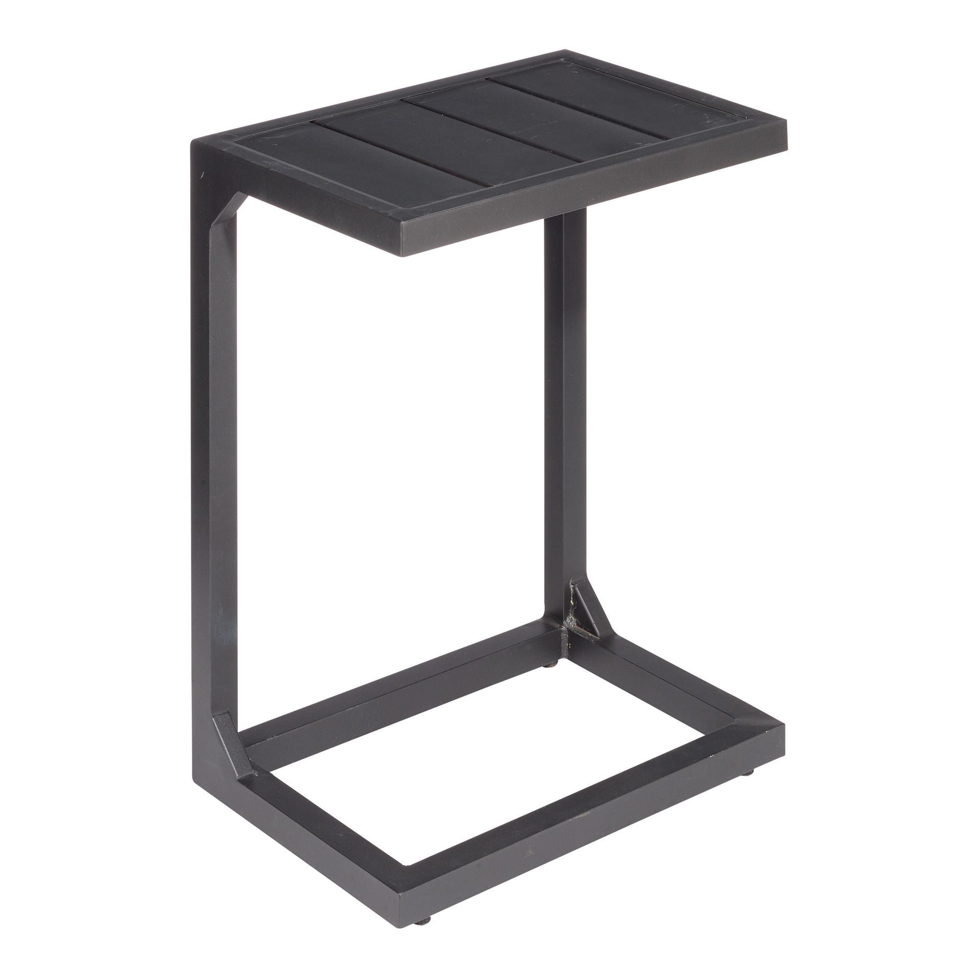 Moss ensemble de 2 table d'appoint en "u" aluminium noir