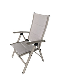 Moss  chaise inclinable en aluminium  24 5/8" x 17 1/2" x h 42 1/2"