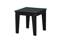 Moss  - table d’appoint carrée en lattes de hdpe (noir)