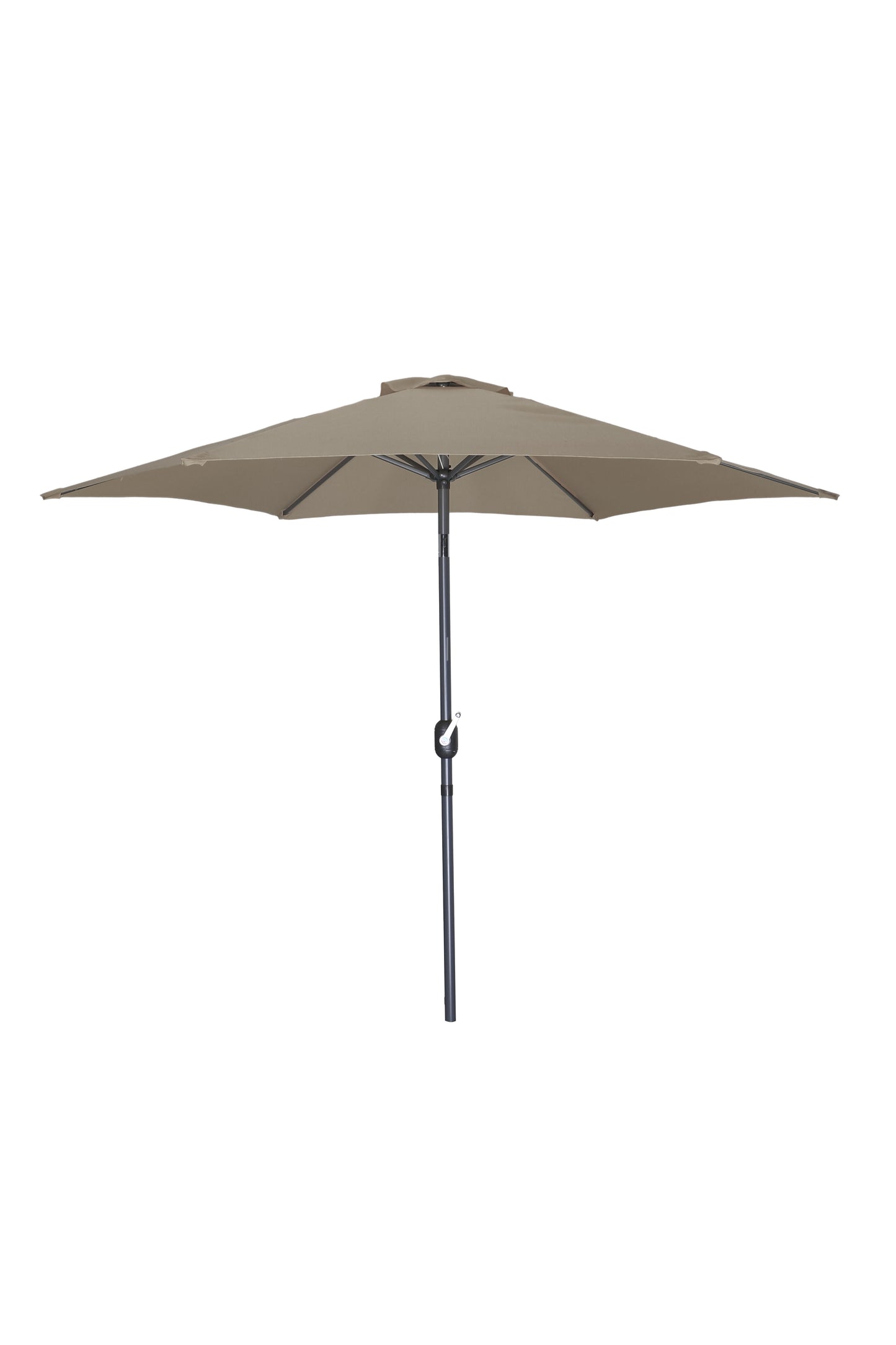 Moss  parasol noir 9', poteau en aluminium, housse incluse