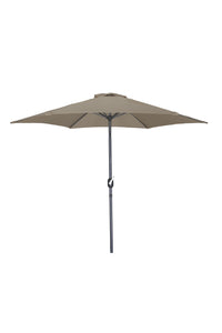 Moss  parasol noir 9', poteau en aluminium, housse incluse