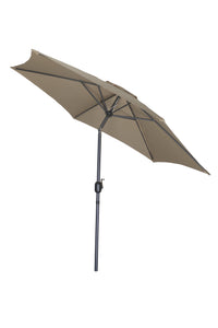 Moss  parasol noir 9', poteau en aluminium, housse incluse