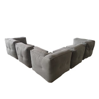 Moss modulaire 5 morceaux gris pâle olefin, billes polystyrène